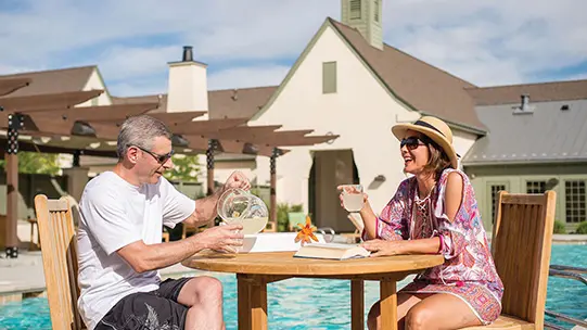 Couple Swimming Pool Daybreak Utah