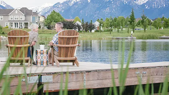 Day at Oquirrh Lake Daybreak Utah